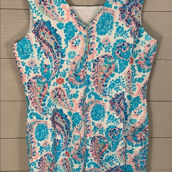 Talbots Colorful Paisley Sleeveless Dress NWT size 14 feminine - Picture 7 of 12